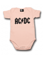 AC/DC Onesie Baby Logo Pink  – metal onesies