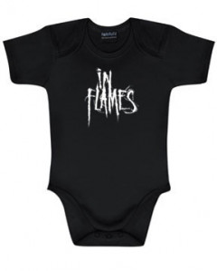 In Flames Baby rock metal onesie Logo In Flames (Clothing)