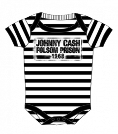 Johnny Cash Onesie Folsom Stripes Baby (Clothing)