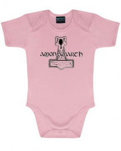 Amon Amarth Onesie Baby Rocker Logo Pink – metal onesies