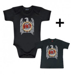 Giftset Slayer Onesie Baby Silver Eagle & Slayer Baby T-shirt Silver Eagle