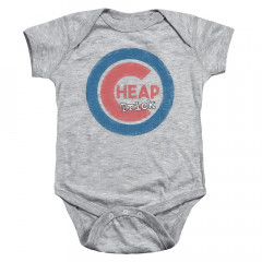Cheap Trick baby onesie Logo Round Grey