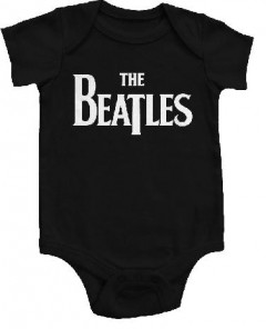 The Beatles Onesie Baby Creeper  Eternal Black