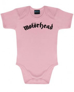 Motörhead Onesie Baby Logo Pink  – metal onesies