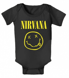 Nirvana baby Clothes | Baby onesie Smiley