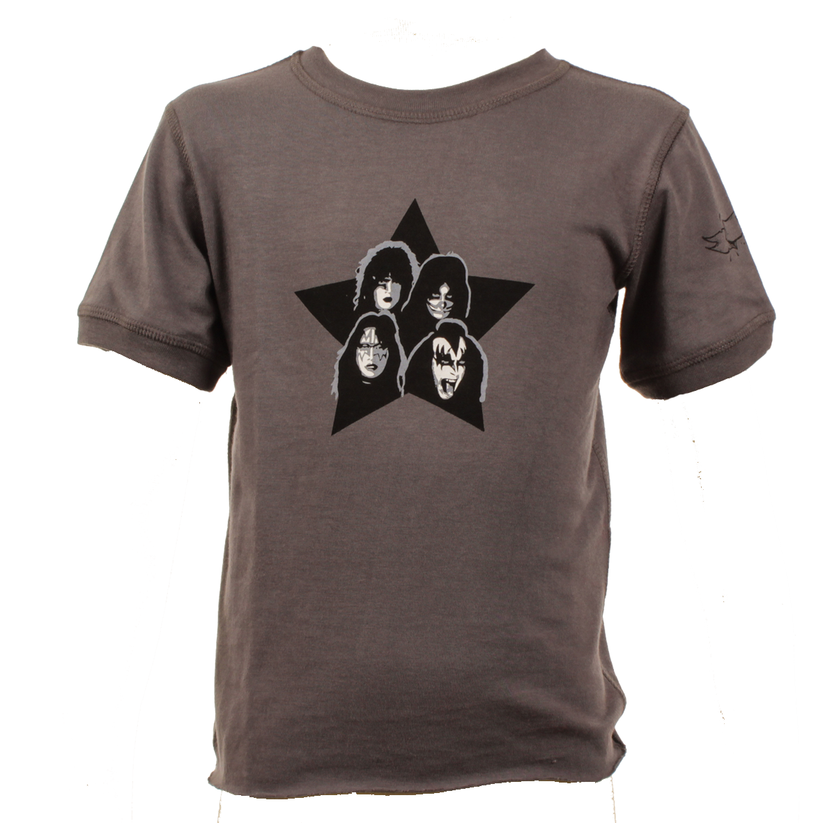 Kiss Baby Rock T-shirt eco Vintage Black – organic cotton