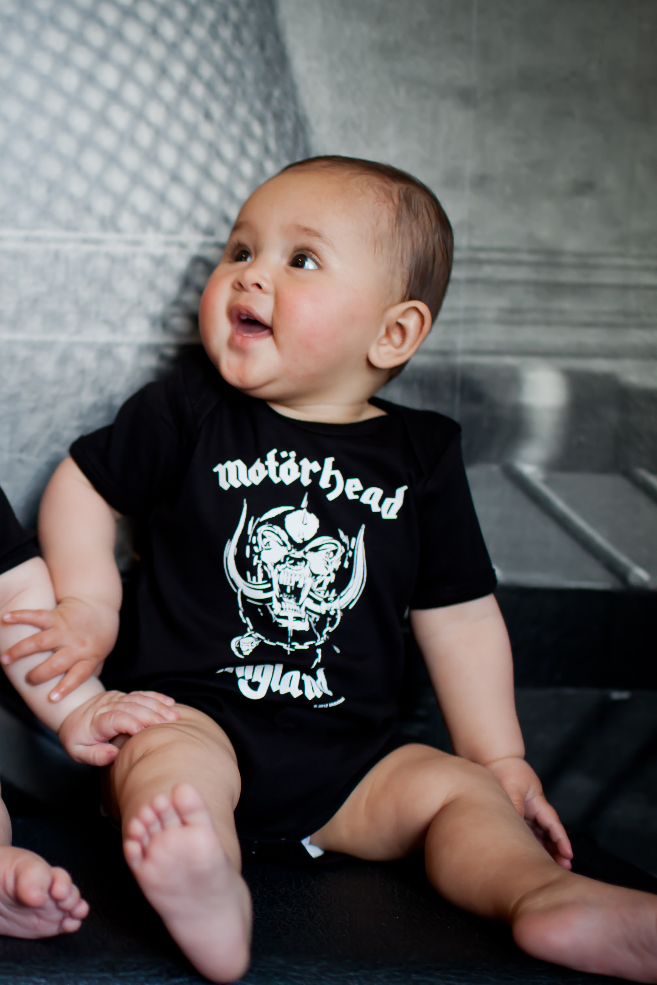 Motorhead baby onesies for little rockers