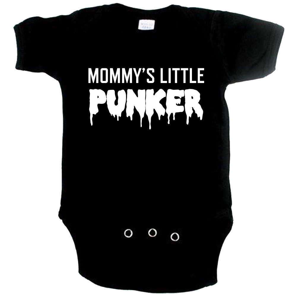 punk baby onesie mommy's little punker