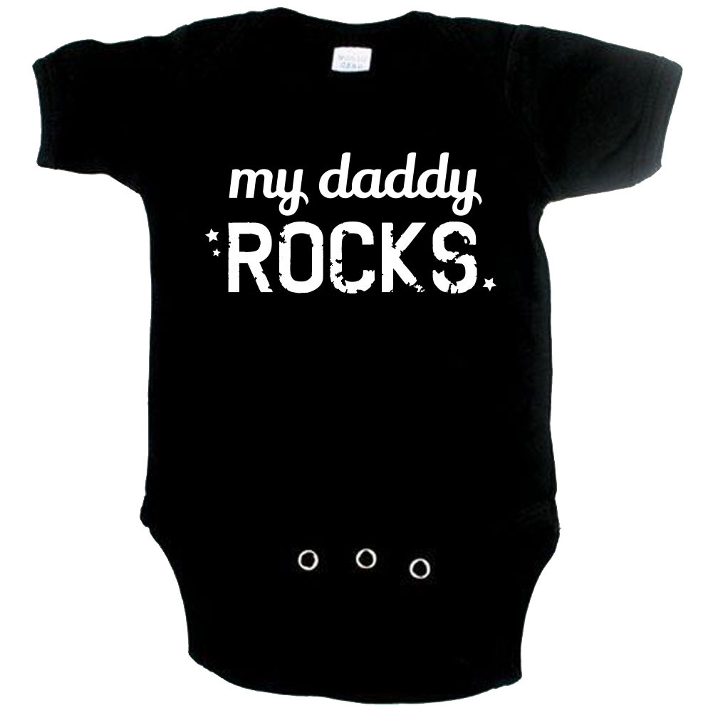Cool Baby onesie my daddy rocks