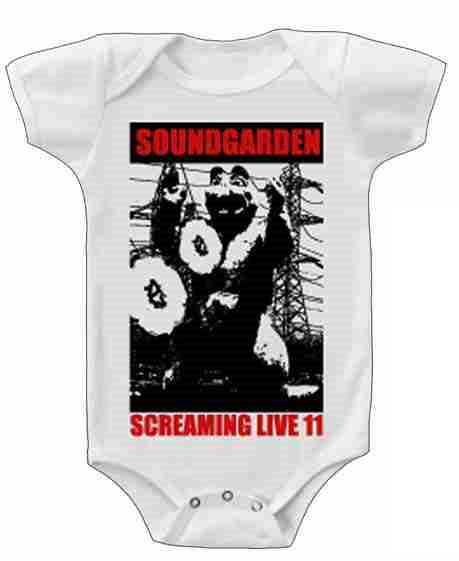 Soundgarden Onesie Baby Creeper  Screaming Live