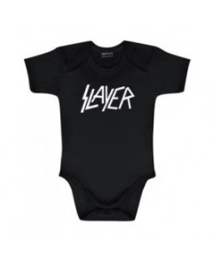 Slayer Onesie Baby Rocker Logo white – metal onesies