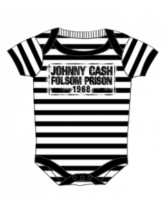 Johnny Cash Onesie Folsom Stripes Baby