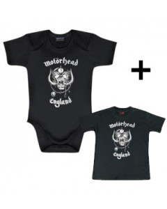 Giftset Motörhead Onesie Baby England & Baby T-shirt