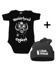 Infant Giftset Motörhead Onesie infant/baby & Loud & Proud Hat