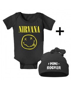Infant Giftset Nirvana Onesie infant/baby & Mini Rocker Hat