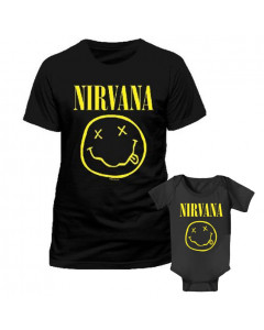 Nirvana Father's T-shirt & Nirvana Onesie Baby Smile