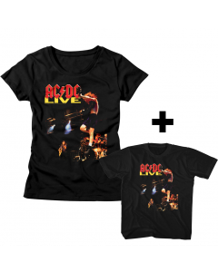 Duo Rockset ACDC kids mama T-Shirt