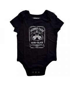Johnny Cash Onesie Baby Rocker Man in black