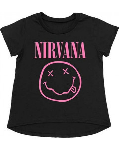 Nirvana Toddler T-Shirt Smiley Pink