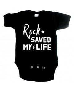 rock baby onesie rock saved my life